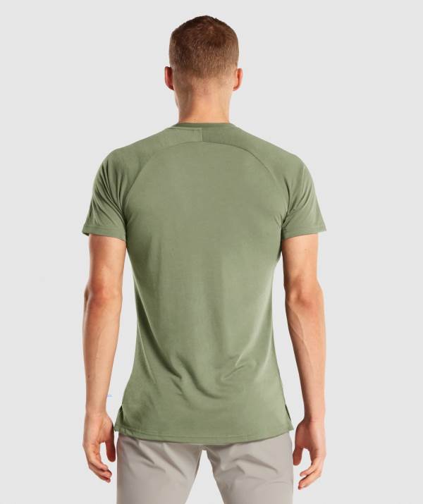 Panske Tricka Gymshark Studio Zelene | DK8530246